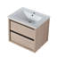 Meuble-lavabo mural 24 po avec 2 tiroirs de rangement à fermeture en douceur et lavabo en céramique blanche - Bva02524plo-G-Bl9060b (W1286s00034 Basin Stylish Furniture-695931370