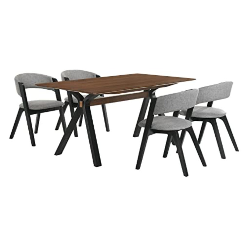 Ensemble de salle à manger 5 pièces Schoonover, Noir