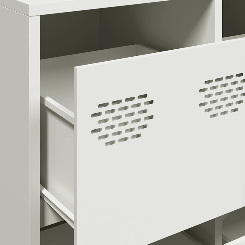 Sideboard 135X39x103.5 Cm Cold-Rolled Steel, White