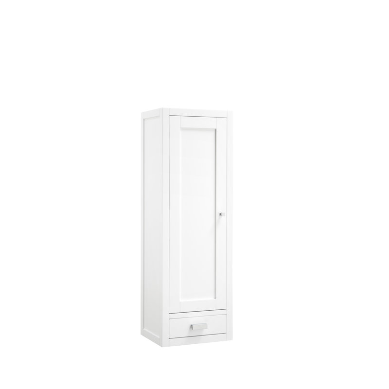 Addison 45" H Linen Cabinet, Left Handed, Glossy White