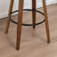 Swivel Upholstered and Faux Leather Bar Stool-964454628-964454552