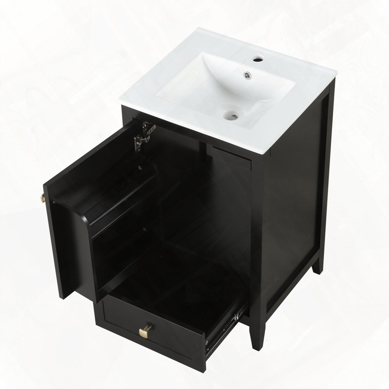 Meuble-lavabo de salle de bain avec lavabo