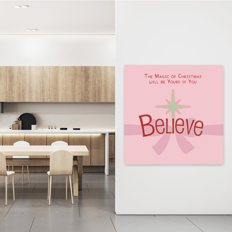 Believe Minimalist Modern, art abstrait, H 48 po x l 48 po