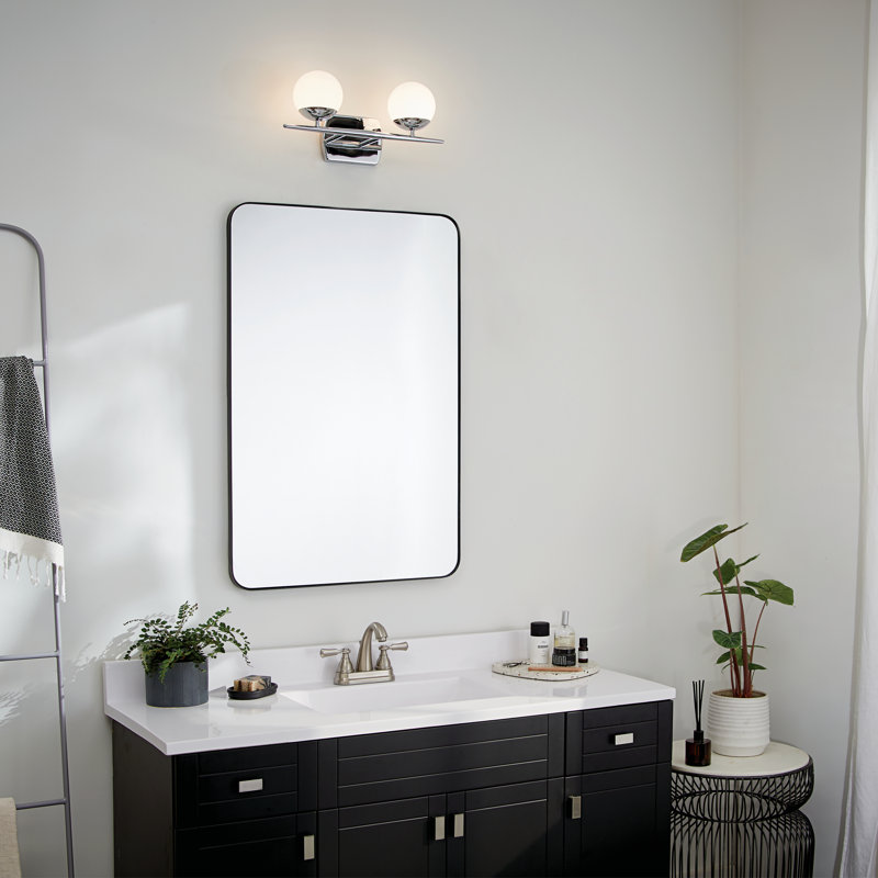 Kaylianie 2-Light Halogen Vanity Light, Chrome