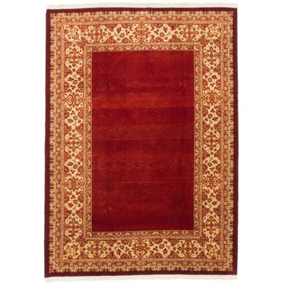 Rectangle 206 cm x 284 cm Geometric Hand Woven Area Rug