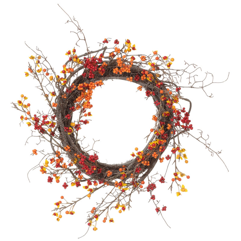 Couronne décorative d'automne 24 po Bitterweet Berry