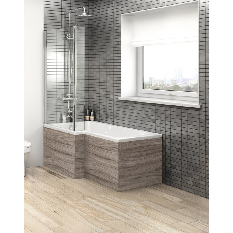 Shower Bath Front Panel, Driftwood