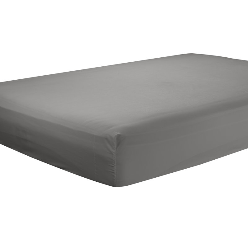 Soft Microfiber Fitted Sheets Moisture Wicking Fitted Bed Sheets Fits Up to 16" Deep Pocket, King, Gray