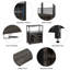 Solid Wood Wine Bottle Rack Gray-1794866867