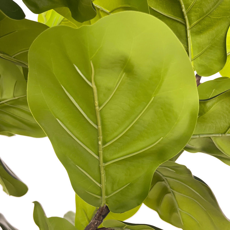 Faux Fiddle Leaf Tree-Faux Fiddle Leaf Tree-9', 104" H x 55" W x 57" D
