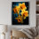 «Yellow and Orange Daffodil Bloom Dance» sur toile