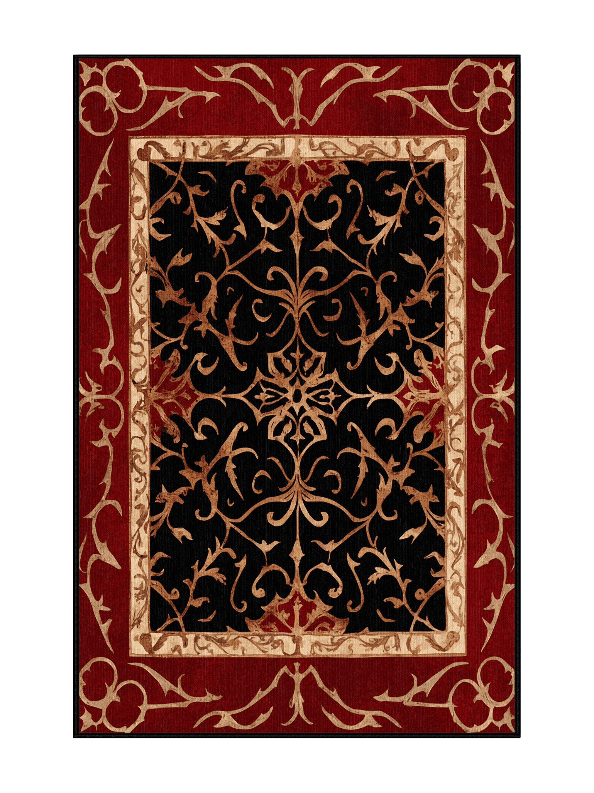 Charlton Home® Empire Scroll Rug | Wayfair