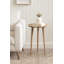 Table d'appoint ronde en bois ondulé