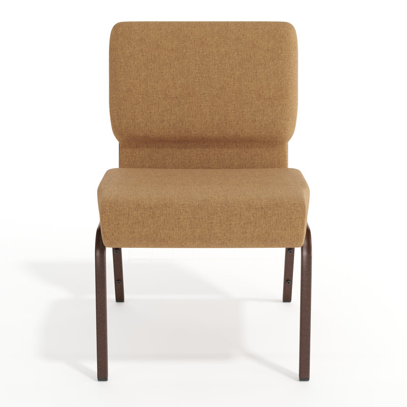 Chaise de jardin empilable 21 po Maevis, Cuivre, Brun