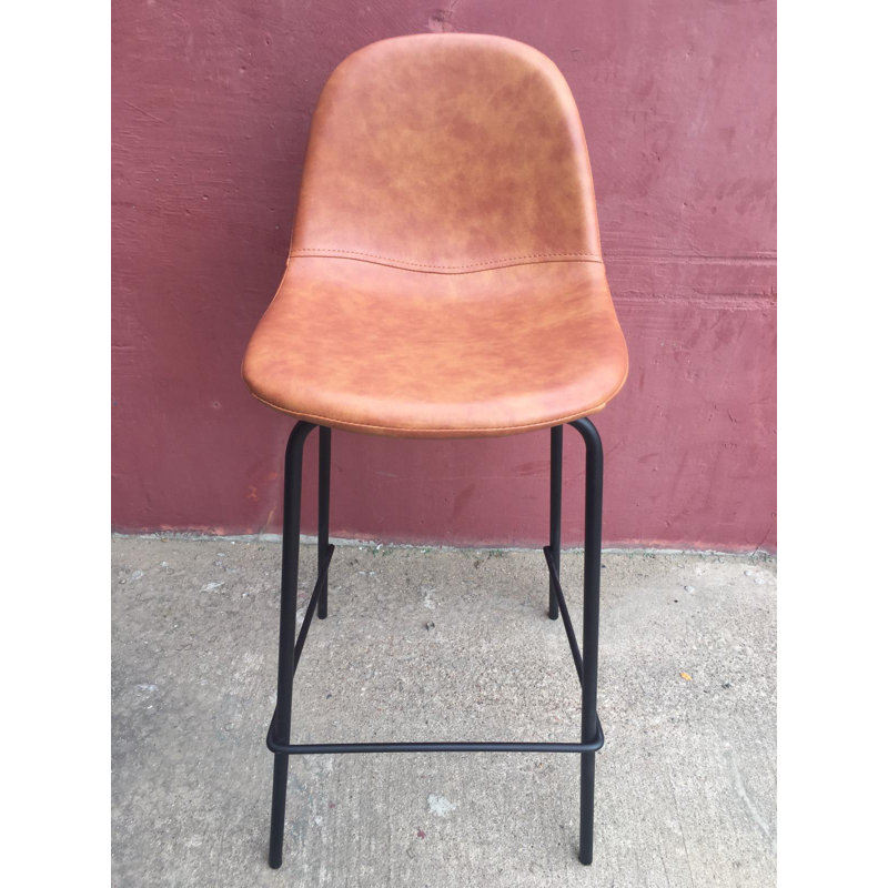 Tabouret de bar de 26 po Joshveer, Orange