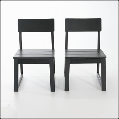 2-Pack HDPE Outdoor & Garden Chairs With Modernist Design For Eco-Friendly And Durable Seating