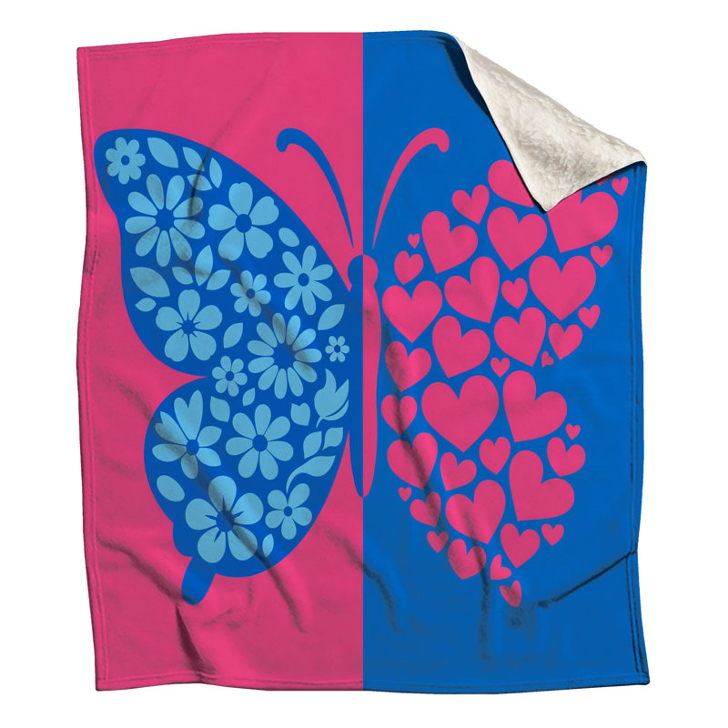 Couvertures papillon Butterfly, L 50 po x H 60 po