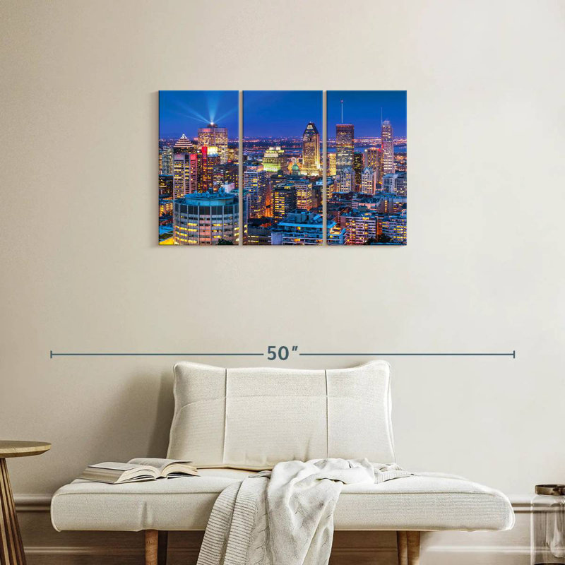 Rorry Montreal Night Skyline, 20" H x 33" W