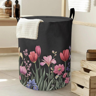 Grand panier à linge Spring Flowers