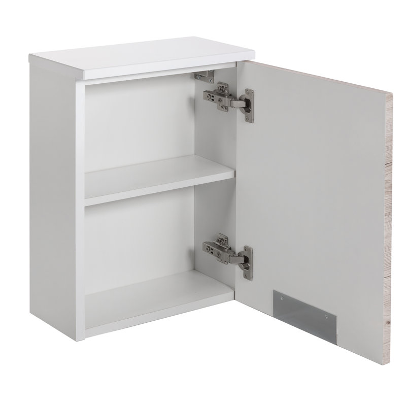 Mars Bathroom Cabinet, White / Oak Nature Decor