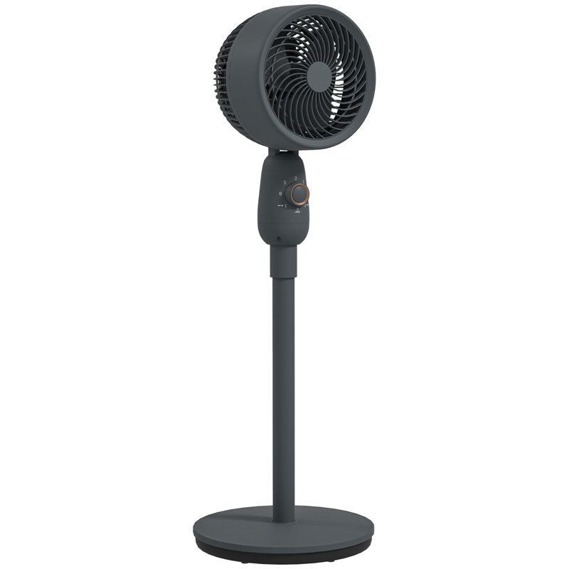 17 Stories 91cm Oscillating Pedestal / Standing Fan Fan, Grey