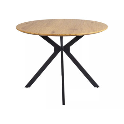 Hebbronville Round Metal Base Dining Table