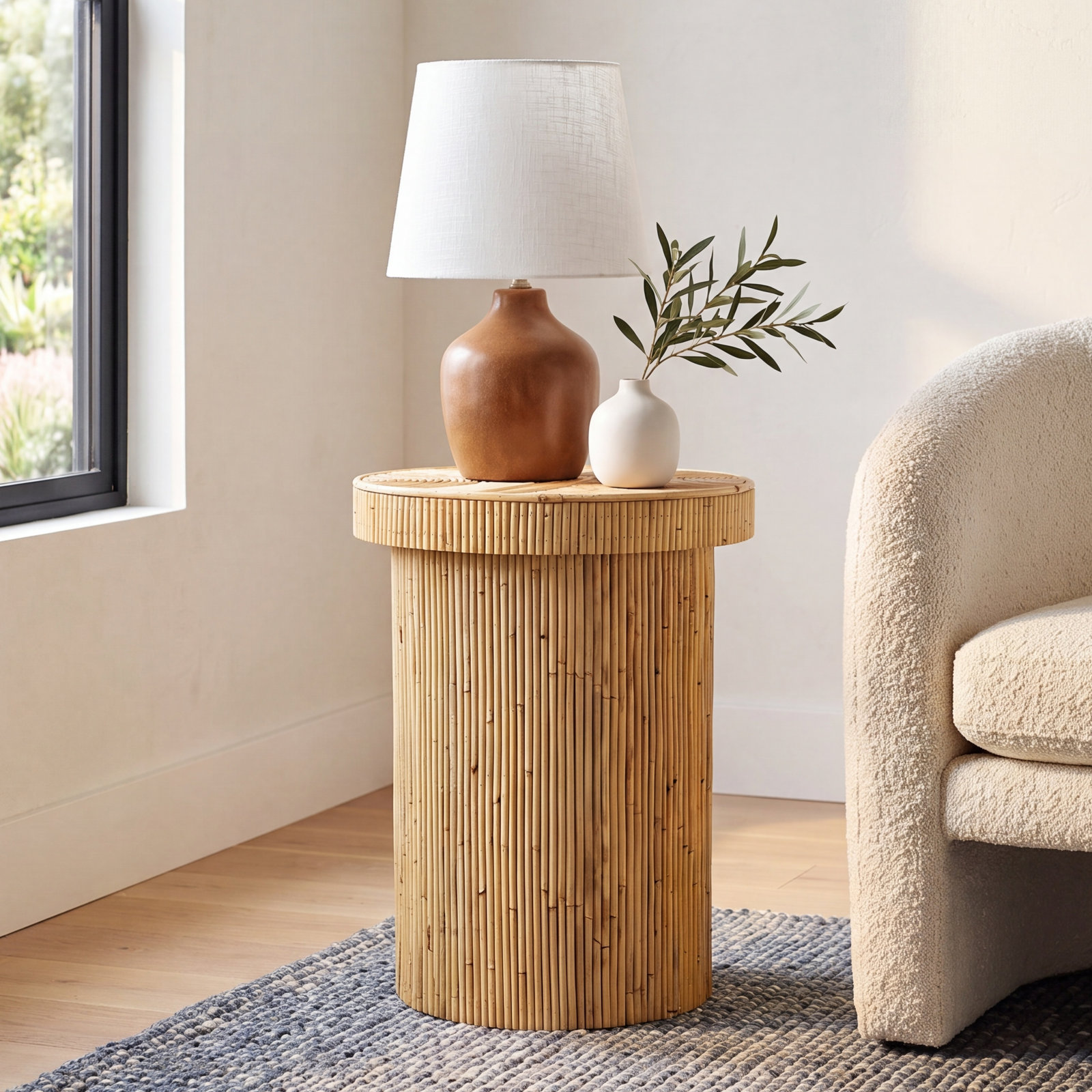 16" Rattan End Table