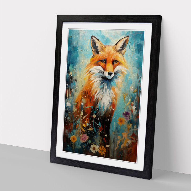 Single Picture Frame Print on Wood, 34cm H x 25cm W, Black Framed