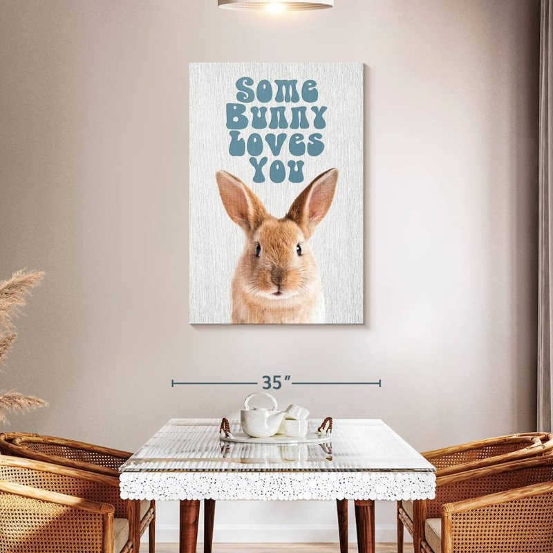Brampt Some Bunny Loves You, 45" H x 30" W
