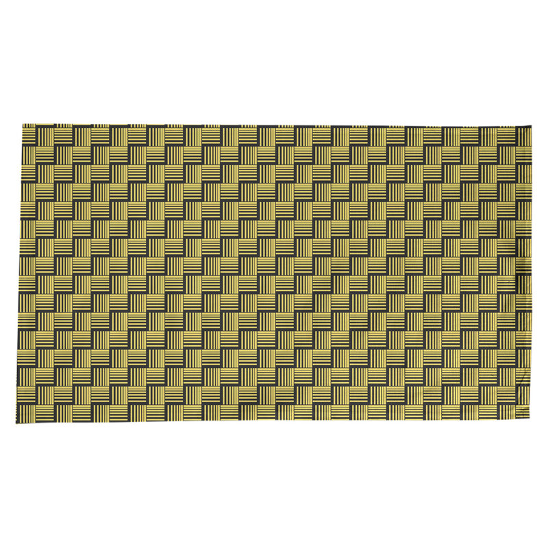 Rayures nattes classiques Nappe, Jaune