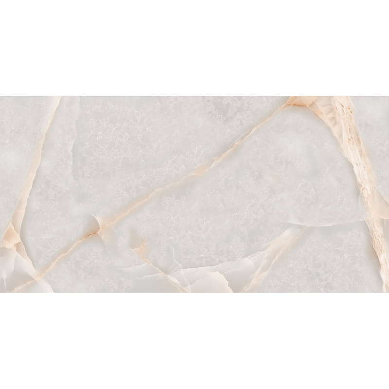 Couvercle de 12 po Kaia x 24 po Carreau en porcelaine polie aspect pierre, Petraza