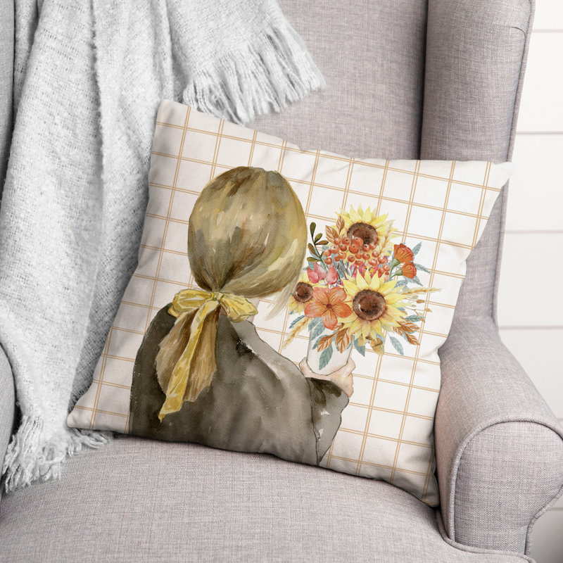 Plaid Reversible Throw Pillow