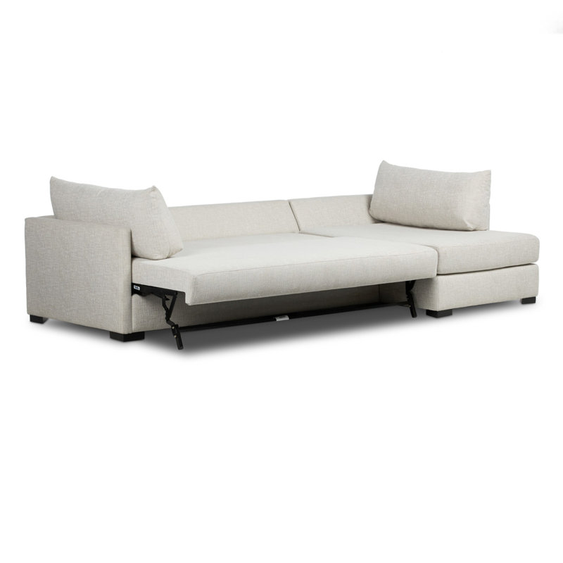 Wickham Chaise Sectional, 35" H x 126.5" W x 61" D, Right Arm Facing W/Storage