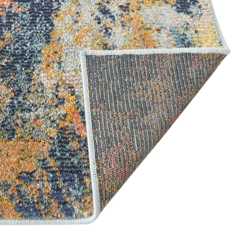 Washable Indoor Rug, Octagon 5'3" x 5'3"