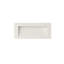 Lavabo de 42 po pour salle de bain à surface solide, blanc mat-137001130