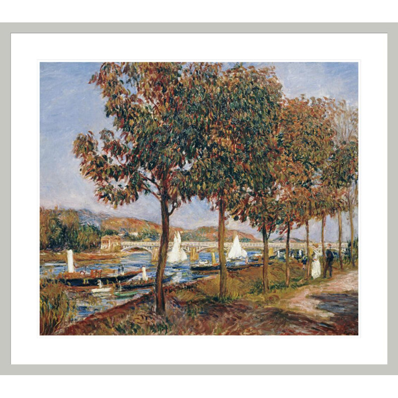 Le pont à Argenteuil, Pierre-Auguste Renoir, impression giclée sur cadre, 33,5 po H x 37,83 po L