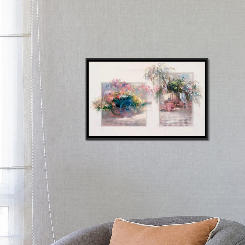 « entry », impression sur toile, H 18 po x l 26 po x P 1,5 po, Toile avec cadre noir, Pas de tapis