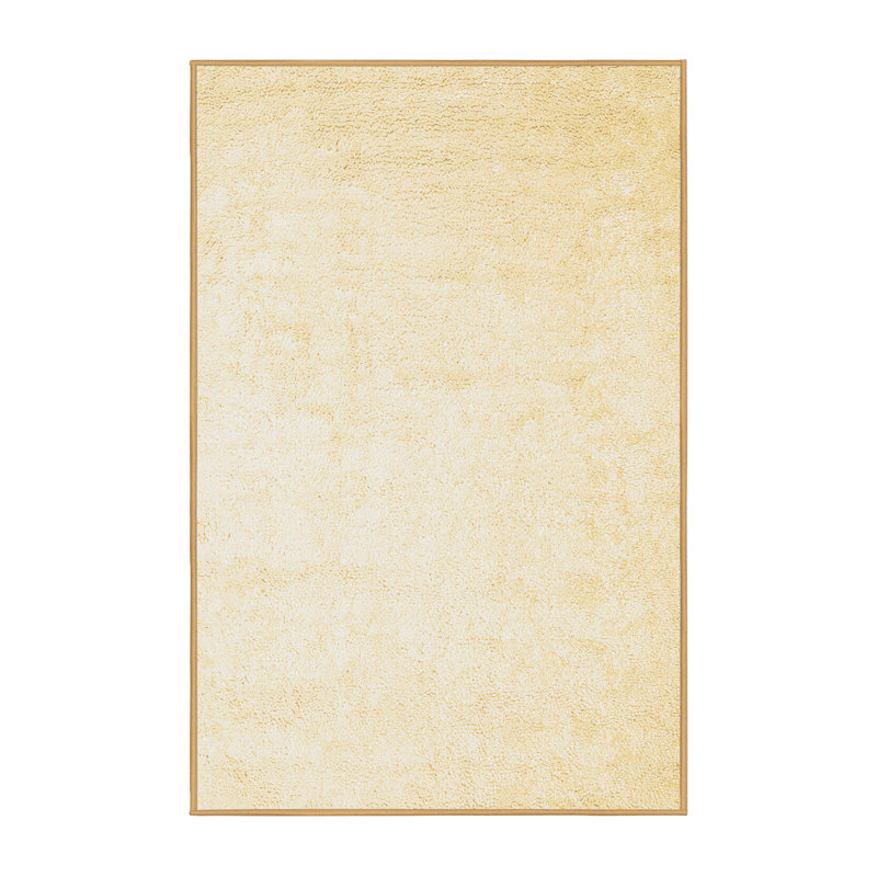 Tapis brun contemporain lavable à la machine 2737, Rectangle 2 pi x 4 pi