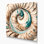 Art mural sur toile beige, collection Coastal Conch