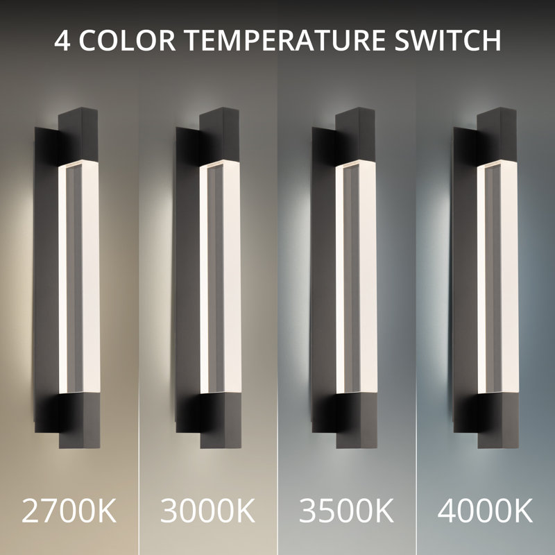Heliograph - Light LED Outdoor Sconce, 24.38" H x 5.5" W x 3.88" D, 3000K