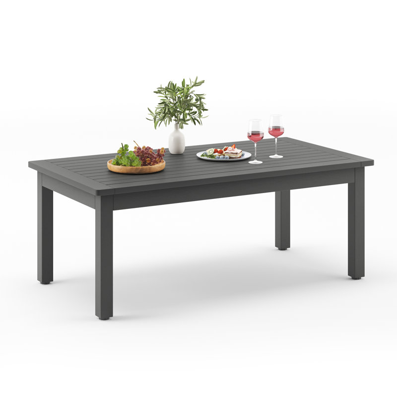 Table basse Nataska, Brun foncé