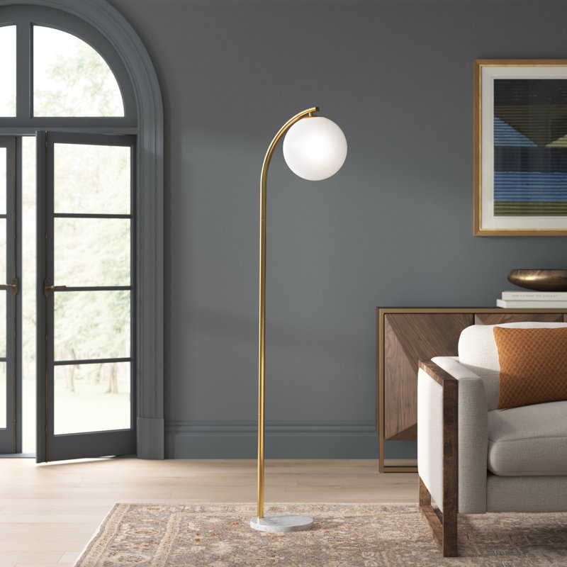 Dilsey 66'' Polished Traditional Floor Lamp