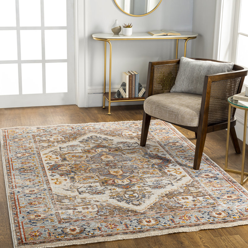Tapis oriental rouille Hoefer, Rectangle de 5 pi x 8 pi