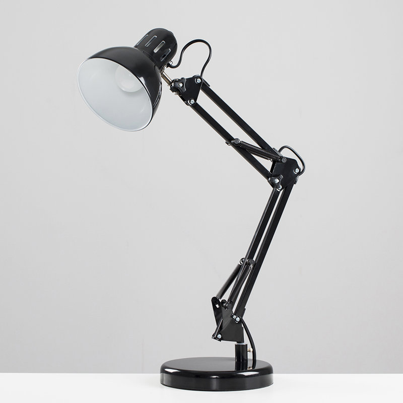 Shaina Metal Desk Lamp, Black, Yes