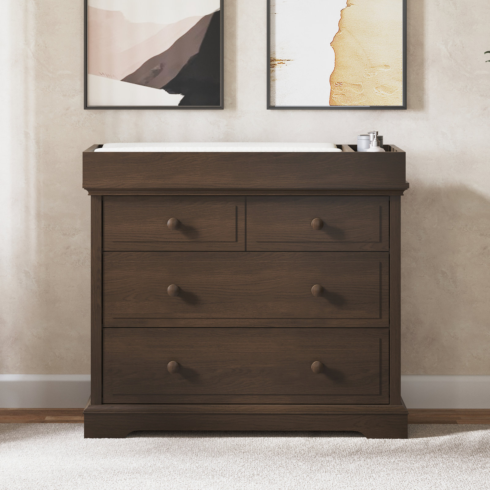 Universal Changing Table Topper, Slate