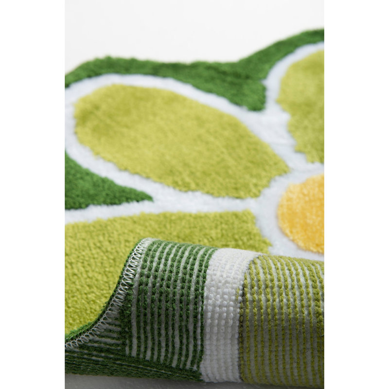 Antibacterial Non-Slip Acrylic Bathmat, 35.4 Inches Diameter | 100% Acrylic, 0.4 Inches Pile Height, 1450 GSM | Machine Washable at 86°F, Easy Care | Perfect for Safe and Stylish Bathrooms, Durable & Soft