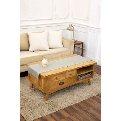 100% Pure Linen Hemstitch Table Runner