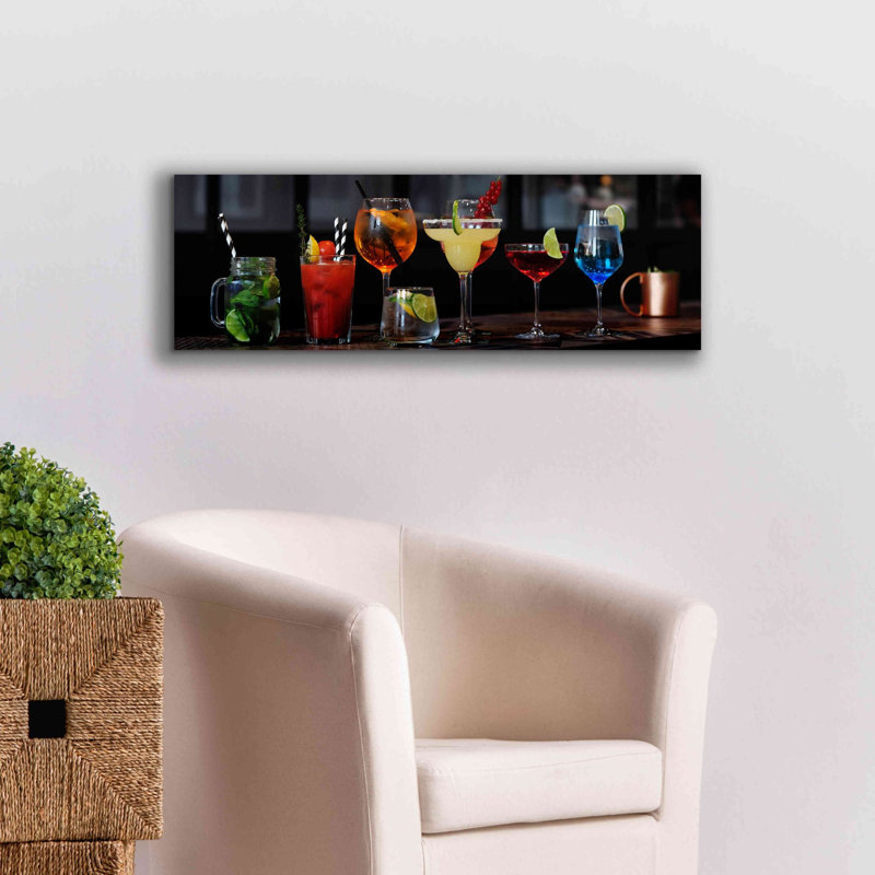 «Mixology» par Epic Portfolio, art mural sur toile, H 12 po x l 36 po x P 1,5 po