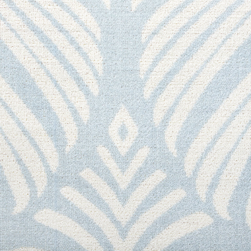 TOMMY BAHAMA Lanai Palm Leaves Indoor Outdoor Area Rug Blue/Ivory, Rectangle 5'2" x 7'2"