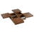 Square Veneer Coffee Table Sliding Top With Storage In 39.4''